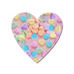 valentines candy hearts Magnet (Heart)