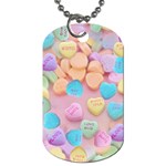 valentines candy hearts Dog Tag (One Side)