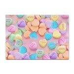 valentines candy hearts Sticker A4 (10 pack)