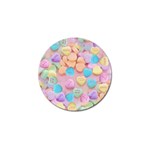 valentines candy hearts Golf Ball Marker