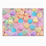 valentines candy hearts Postcard 4  x 6 