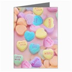 valentines candy hearts Greeting Cards (Pkg of 8)