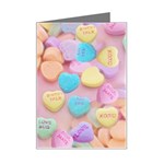 valentines candy hearts Mini Greeting Card