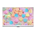 valentines candy hearts Business Card Holder