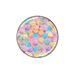 valentines candy hearts Hat Clip Ball Marker