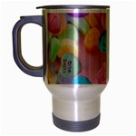 valentines candy hearts Travel Mug (Silver Gray)