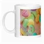 valentines candy hearts Night Luminous Mug