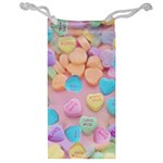 valentines candy hearts Jewelry Bag