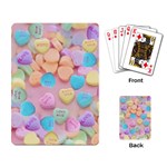 valentines candy hearts Playing Cards Single Design