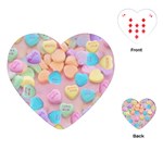 valentines candy hearts Playing Cards (Heart)