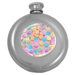 valentines candy hearts Hip Flask (5 oz)