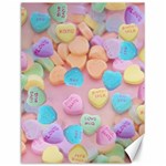 valentines candy hearts Canvas 12  x 16 