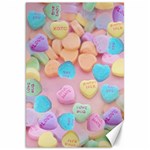 valentines candy hearts Canvas 20  x 30 