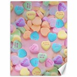 valentines candy hearts Canvas 36  x 48 