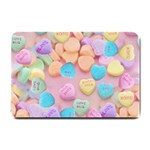 valentines candy hearts Small Doormat