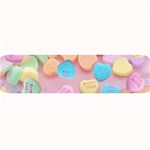 valentines candy hearts Large Bar Mat