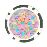 valentines candy hearts Poker Chip Card Guard