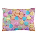 valentines candy hearts Pillow Case