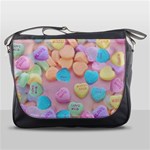 valentines candy hearts Messenger Bag