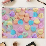 valentines candy hearts Cosmetic Bag (XXXL)