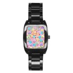 valentines candy hearts Stainless Steel Barrel Watch