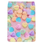 valentines candy hearts Removable Flap Cover (S)