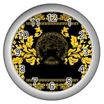 Gold Medusa Wall Clock (Silver)