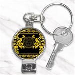 Gold Medusa Nail Clippers Key Chain