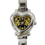 Gold Medusa Heart Italian Charm Watch