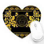 Gold Medusa Heart Mousepad