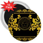 Gold Medusa 3  Magnet (10 pack)