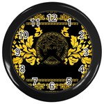 Gold Medusa Wall Clock (Black)