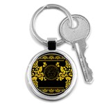 Gold Medusa Key Chain (Round)