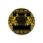 Gold Medusa Rubber Coaster (Round)