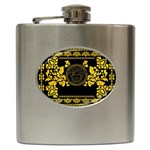 Gold Medusa Hip Flask (6 oz)