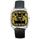 Gold Medusa Square Metal Watch