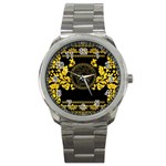 Gold Medusa Sport Metal Watch