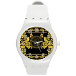 Gold Medusa Round Plastic Sport Watch (M)