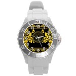 Gold Medusa Round Plastic Sport Watch (L)