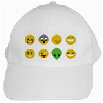 Emoji Happy Face White Cap