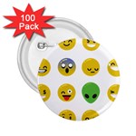 Emoji Happy Face 2.25  Button (100 pack)