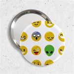 Emoji Happy Face 2.25  Handbag Mirror