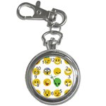 Emoji Happy Face Key Chain Watch