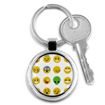 Emoji Happy Face Key Chain (Round)