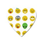 Emoji Happy Face Magnet (Heart)