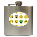 Emoji Happy Face Hip Flask (6 oz)