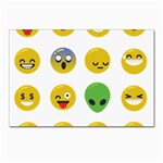 Emoji Happy Face Postcards 5  x 7  (Pkg of 10)