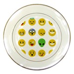 Emoji Happy Face Porcelain Plate