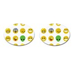 Emoji Happy Face Cufflinks (Oval)