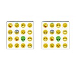 Emoji Happy Face Cufflinks (Square)